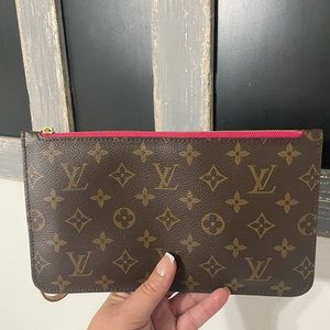 Louis Vuitton Brown and Pink Clutch